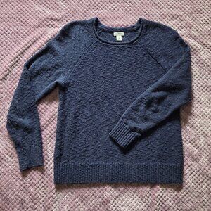 L.L.Bean Women's Midweight Cotton Slub Rollneck Sweater